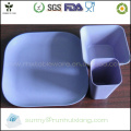 square bamboo fiber dinnerware sets purple